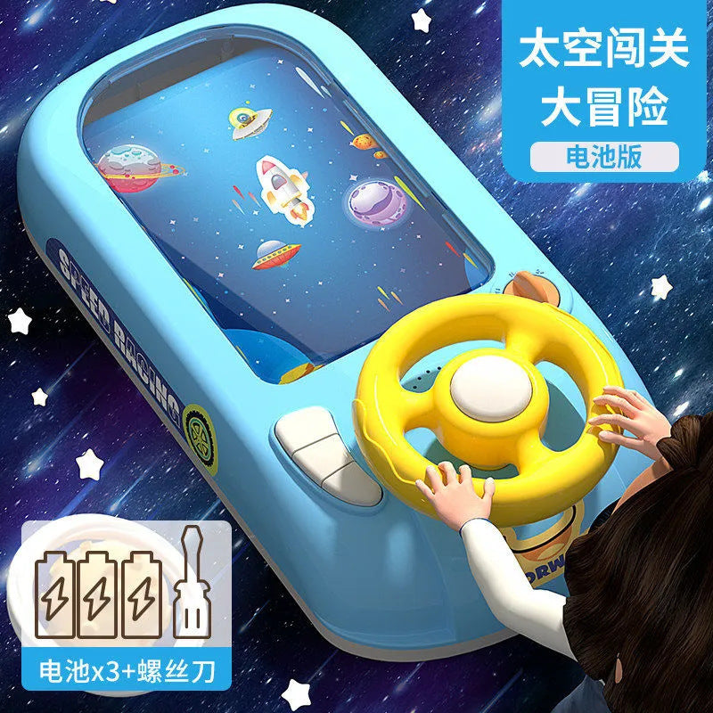 Cross-border racing game machine car simulation driving steering wheel 3-6 years old children's educational toys