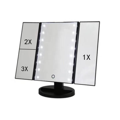 led lighted makeup mirror makeup mirror with three-sided folding light mirror amazon touch dimming mirror fill light mirror
